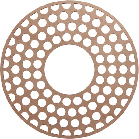 Fink Wood Fretwork Pierced Ceiling Medallion, Wood (Paint Grade), 18OD X 6 1/2ID X 1/4T